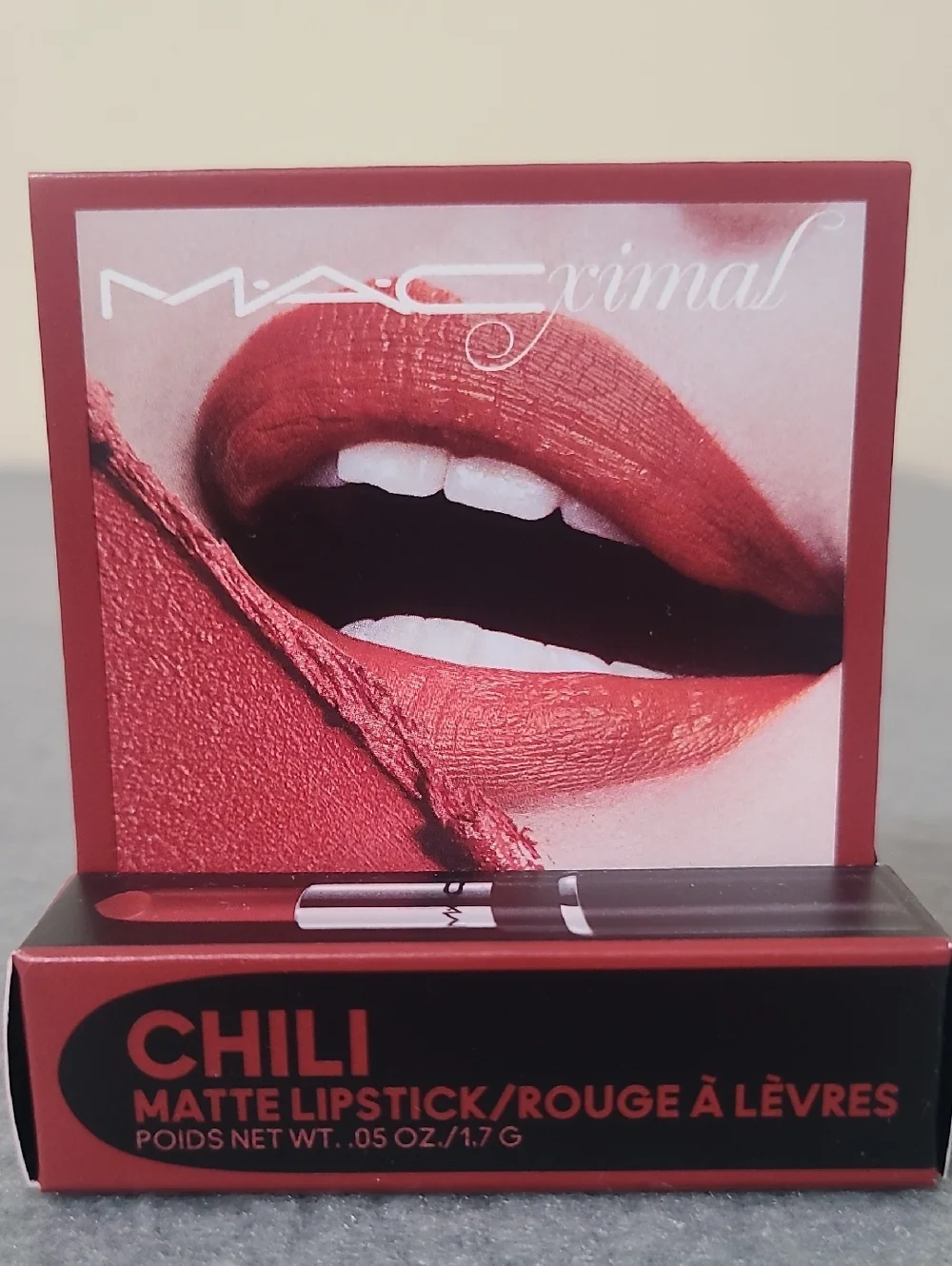MAC Macximal Matte Lipstick (602 Chili) 0.05oz/1.7g Mini NEW IN BOX